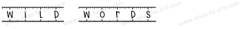 wild words字体转换